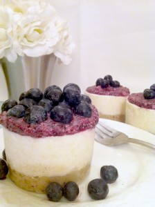 Raw Blueberry Lemon Cheesecake
