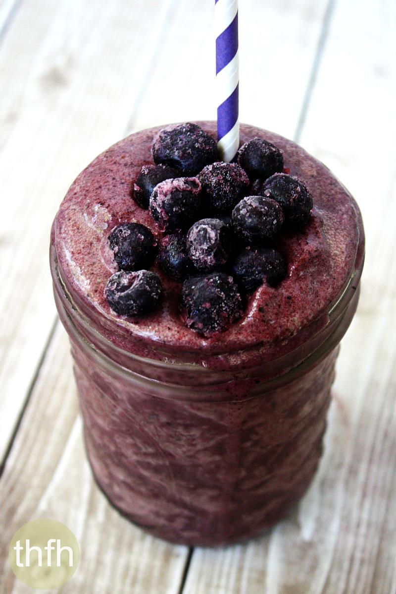 Gluten-Free Vegan Acai Berry and Banana Immunity Smoothie