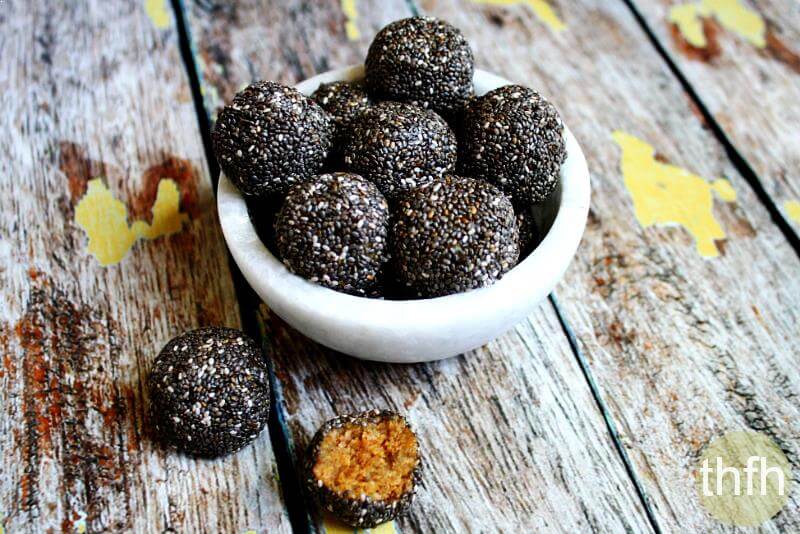 Raw Chia Seed Nut Butter Balls | The Healthy Family and Home