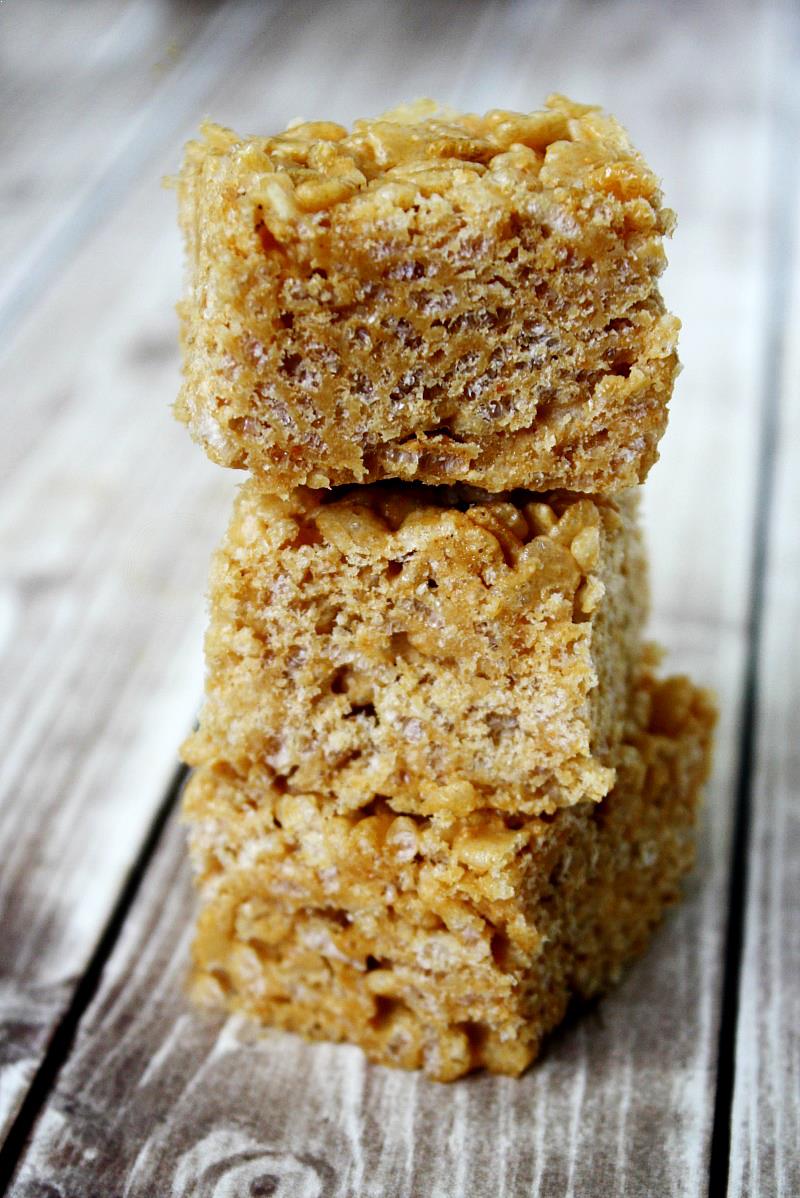 Vegan Peanut Butter Rice Crispy Treats | The Healthy Family and Home