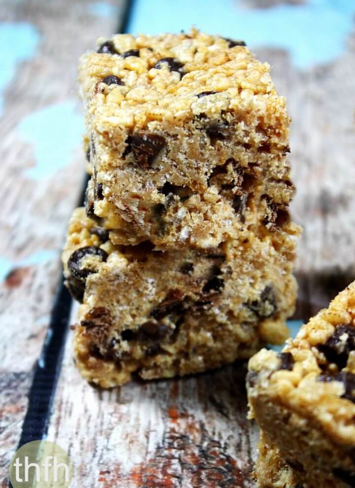 Gluten-Free Vegan Chocolate Chip Crispy Treats | The Healthy Family and Home