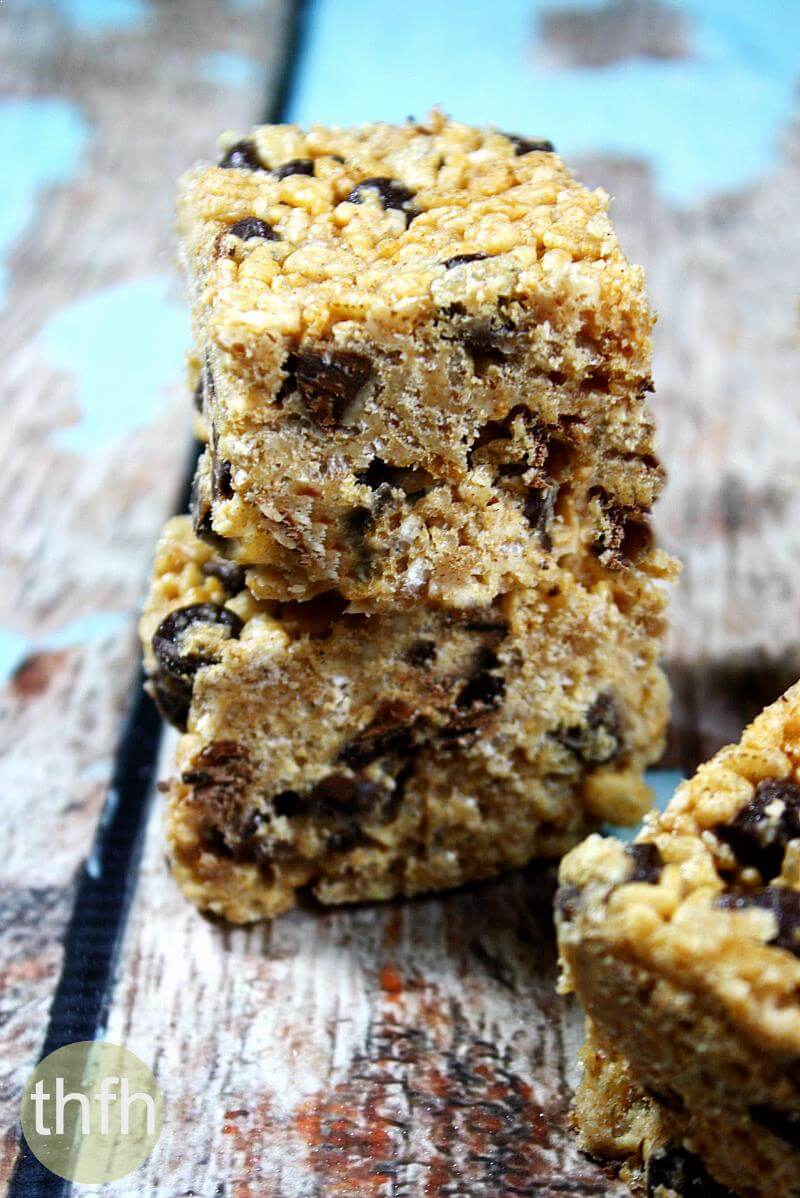 Vegan Chocolate Chip Crispy Treats | The Healthy Family and Home