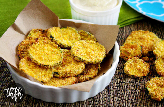 Gluten-Free Vegan Oven Baked Zucchini Chips | The Healthy Family and Home