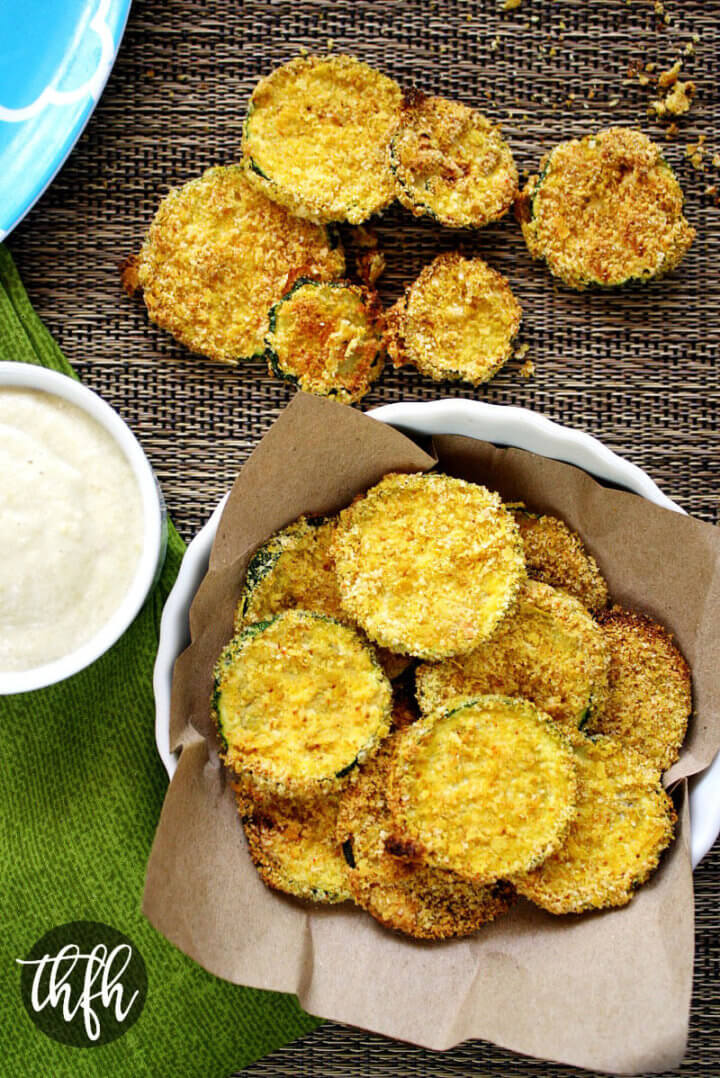 Vegan Oven Baked Zucchini Chips