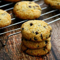 This is the best Gluten-Free, Grain-Free and Vegan Chocolate Chip Cookie recipe ever! No butter, eggs, white flour or refined sugar. Just a simple, easy, healthy and delicious chocolate chip cookie that turns out perfectly every single time! #cookies #chocolatechipcookies #baking #recipe #healthyrecipes #chocolate #chocolatechips #vegancookierecipes #glutenfreecookierecipes #cleaneatingcookierecipes #paleocookierecipes #eggfreecookierecipes #cookierecipes #grainfreecookierecipes #easycookierecipes #glutenfreevegancookierecipes #healthycookierecipes #veganchocolatechipcookies #veganglutenfreecookies #veganeasycookies