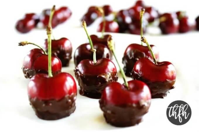 Clean Eating Vegan Chocolate Covered Cherries | The Healthy Family and Home
