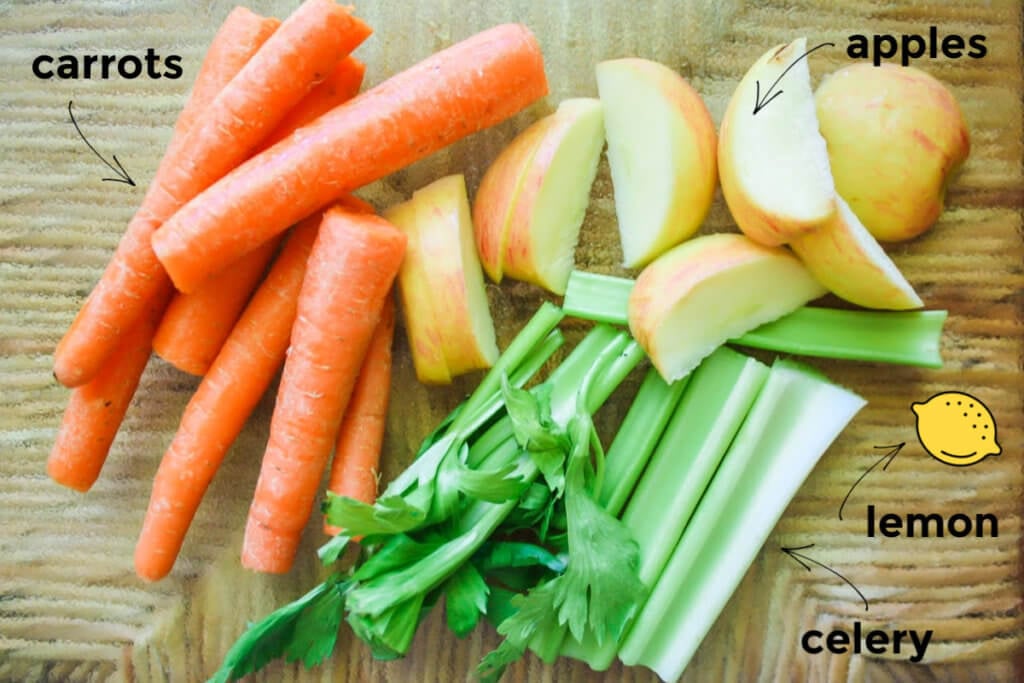 Carrot Apple and Celery Juice