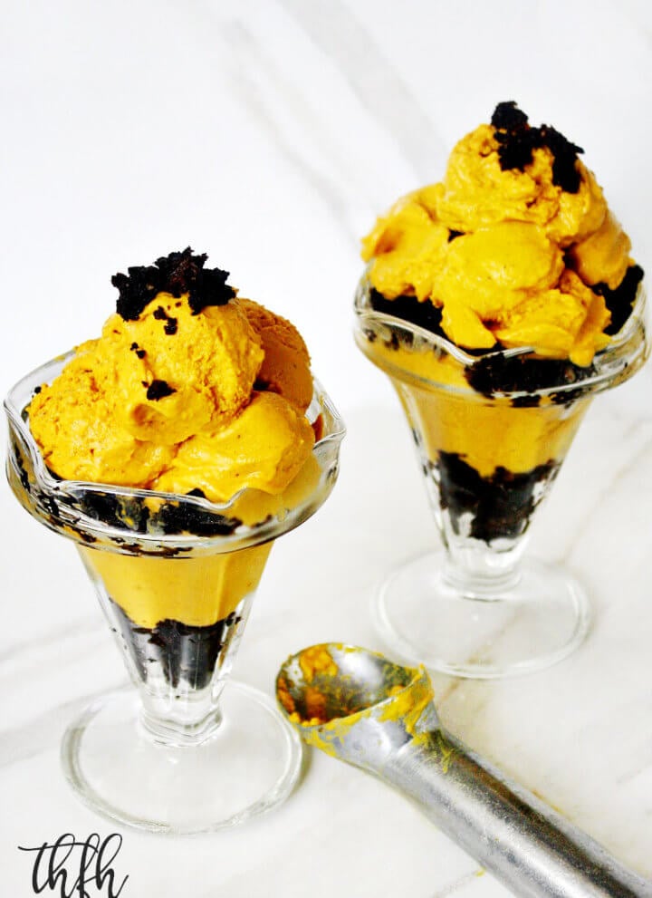 Gluten-Free Vegan Pumpkin Ice Cream and Brownie Parfait | The Healthy Family and Home