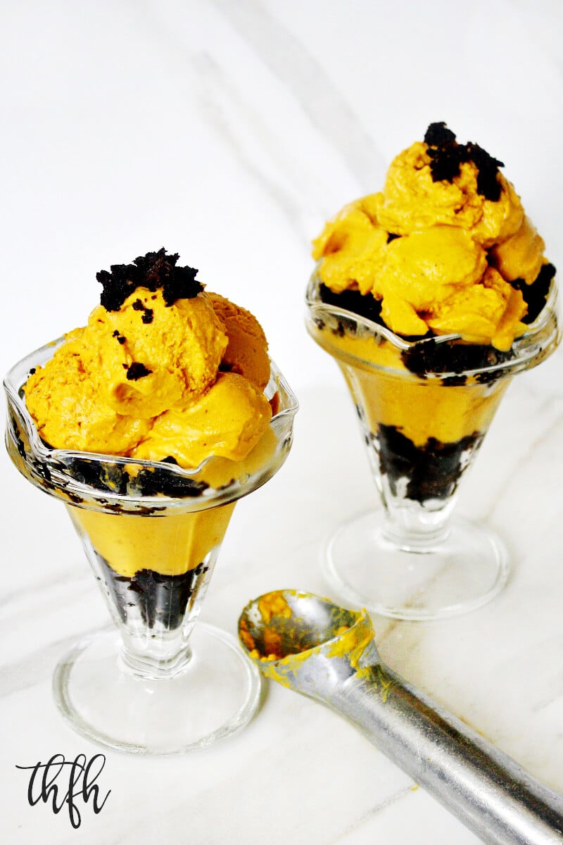 Gluten-Free Vegan Pumpkin Ice Cream and Brownie Parfait | The Healthy Family and Home