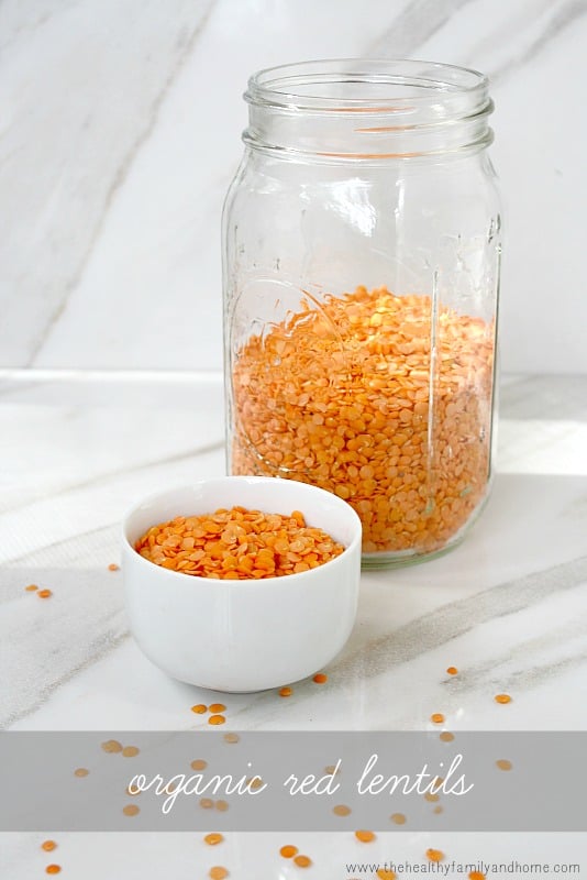 Organic Red Lentil Recipes | The Healthy Family and Home