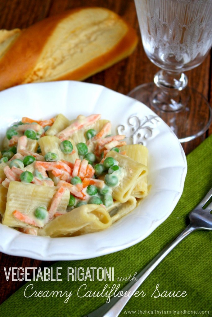 Vegetable-Rigatoni-with-Creamy-Cauliflower-Sauce