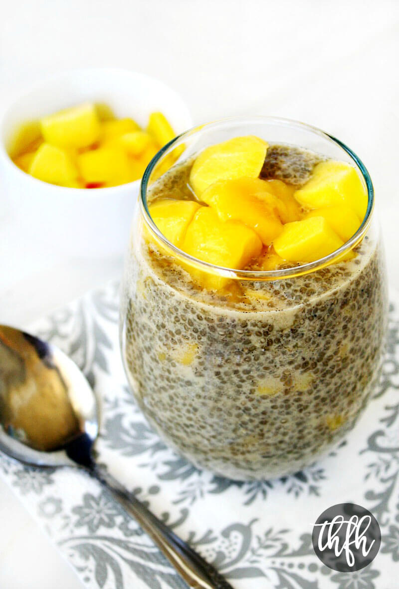 Nectarine and Blueberry Chia Pudding-The Almond Eater