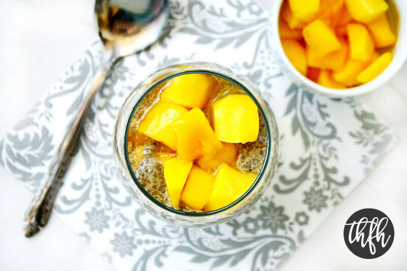 Gluten-Free Vegan Vanilla Bean and Mango Chia Seed Pudding | The Healthy Family and Home