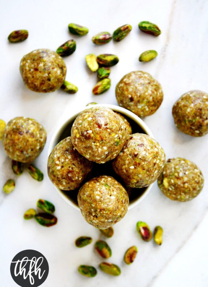 Gluten-Free Vegan Pistachio Sesame Seed Balls | The Healthy Family and Home