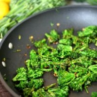 Spicy Lemon Sauteed Broccolini | The Healthy Family and Home