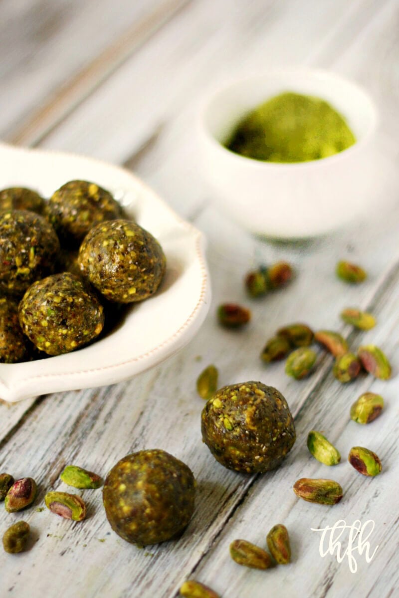Gluten-Free Vegan Pistachio and Matcha Truffles | The Healthy Family and Home