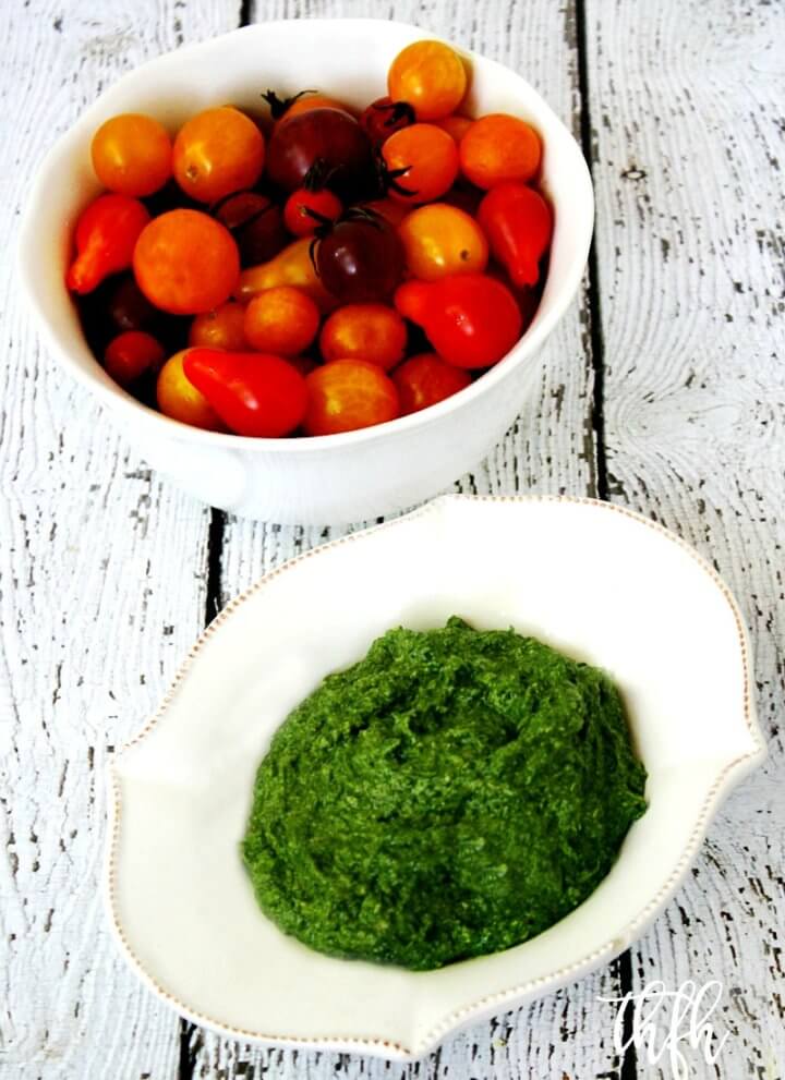 Clean Eating Vegan Spinach Pesto | The Healthy Family and Home
