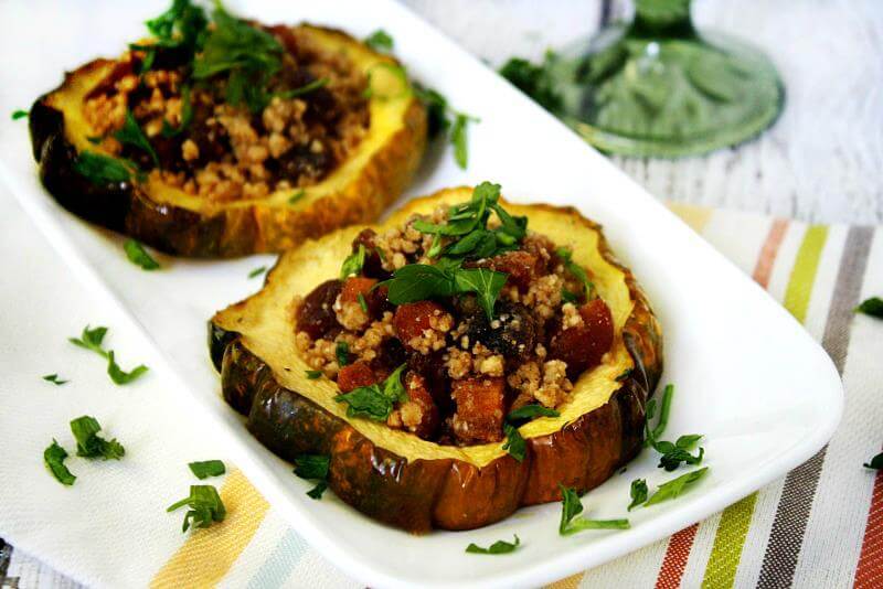 Acorn Squash Rings with Walnuts and Dried Apricots | The Healthy Family and Home