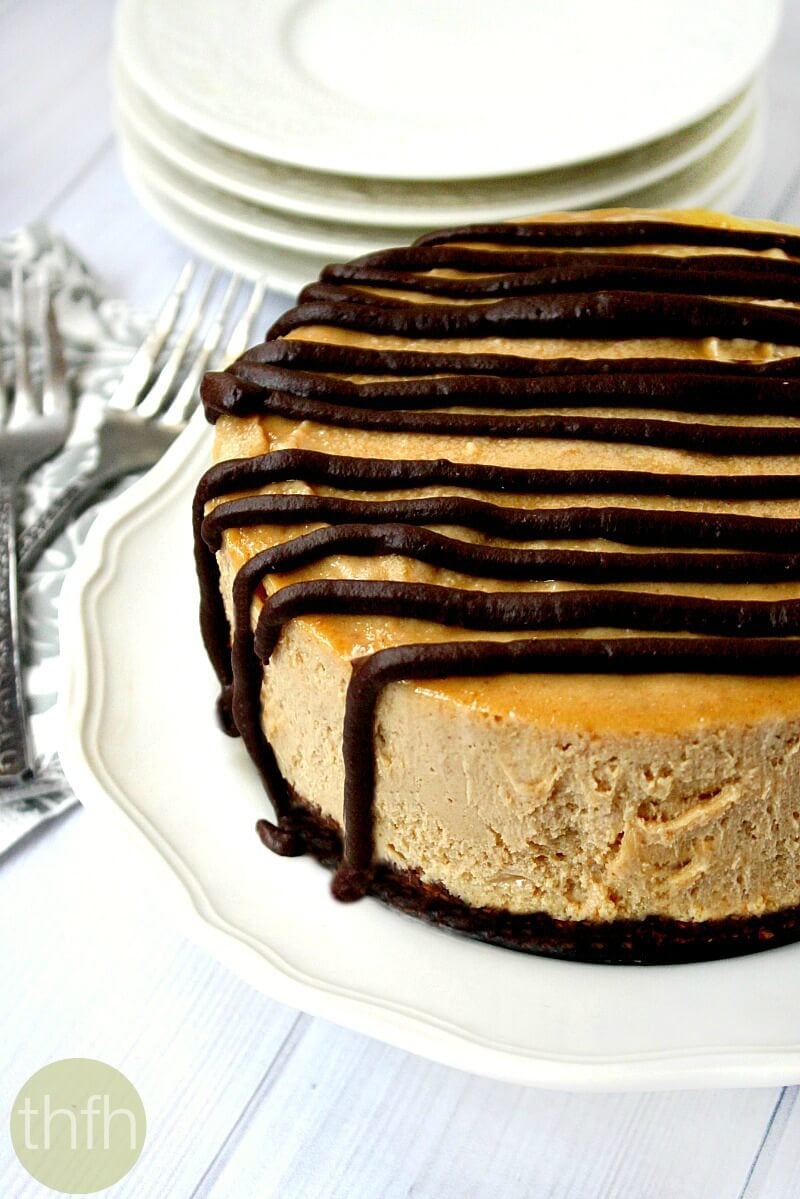 Vegan No-Bake Peanut Butter Cheesecake | The Healthy Family and Home
