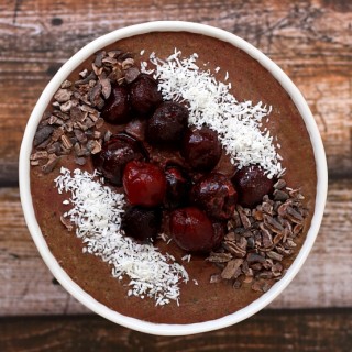 Dark Cherry and Acai Berry Smoothie Bowl | The Healthy Family and Home