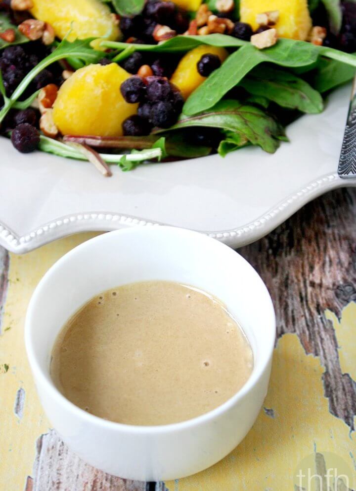 Clean Eating Vegan Tahini Ginger Dressing | The Healthy Family and Home