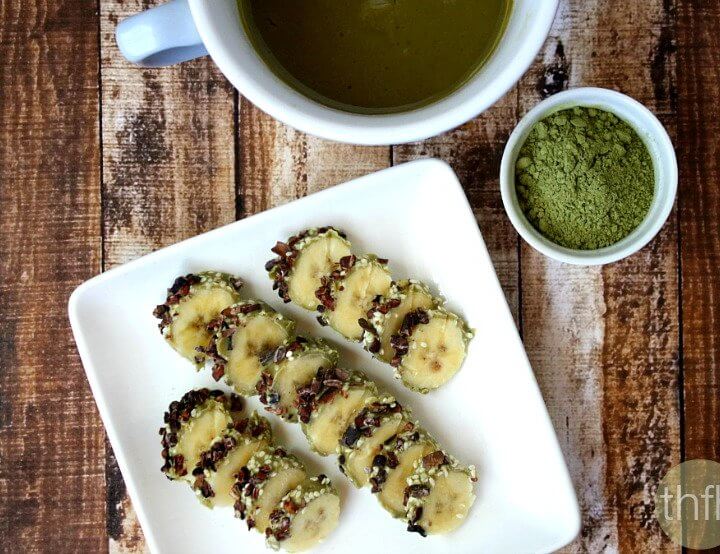 Banana Sushi with Sweet Tahini and Matcha Spread | The Healthy Family and Home