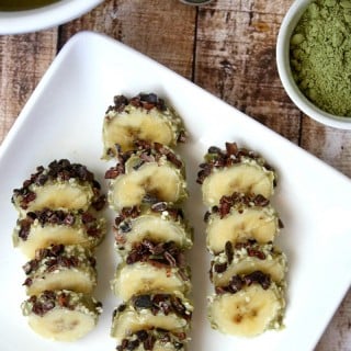 Banana Sushi with Sweet Tahini and Matcha Spread | The Healthy Family and Home