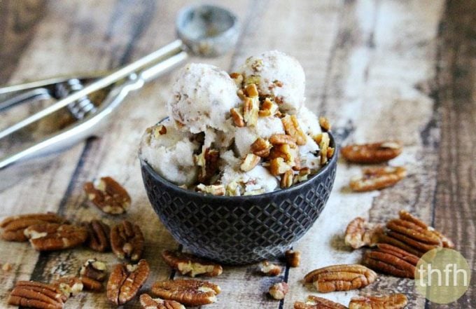 Vegan Pecan Praline Ice Cream | The Healthy Family and Home