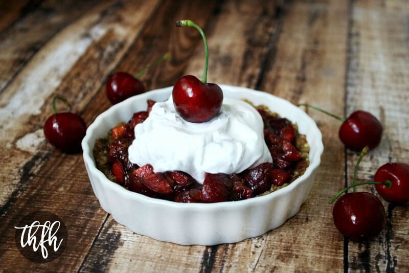 Clean Eating Vegan Cherry Tart | The Healthy Family and Home