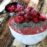 Raspberry Acai Smoothie Bowl | The Healthy Family and Home