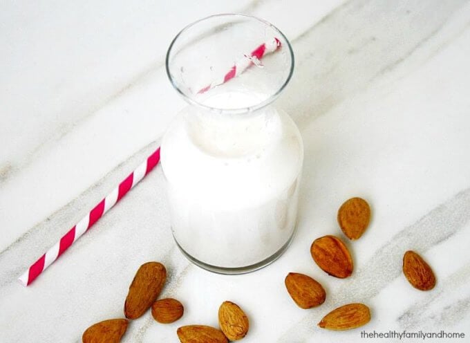 How To Make Homemade Almond Milk with a Vitamix | The Healthy Family and Home