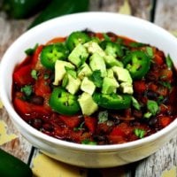 Vegan Smoked Paprika and Black Bean Chili | The Healthy Family and Home