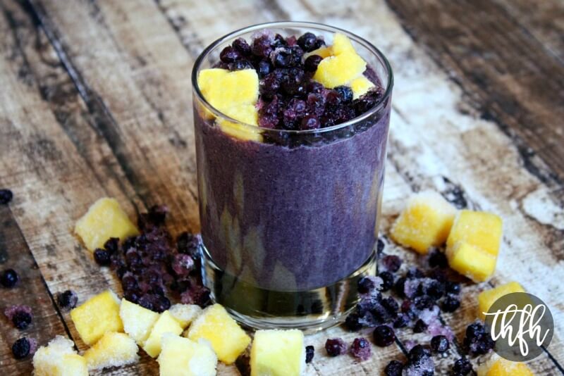 Wild Blueberry and Mango Protein Smoothie | The Healthy Family and Home