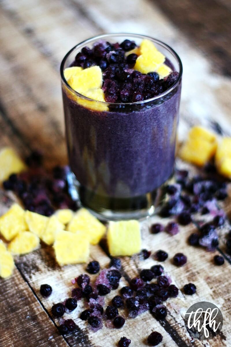Wild Blueberry and Mango Protein Smoothie | The Healthy Family and Home