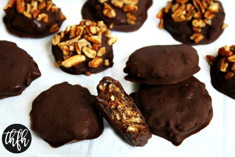 Clean Eating Vegan Chocolate Covered Turtles | The Healthy Family and Home