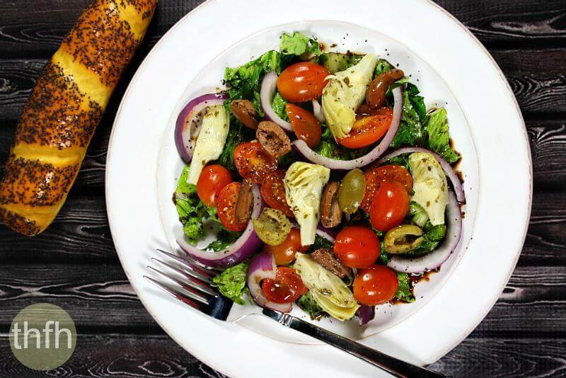 Clean Eating Vegan Greek Salad | The Healthy Family and Home