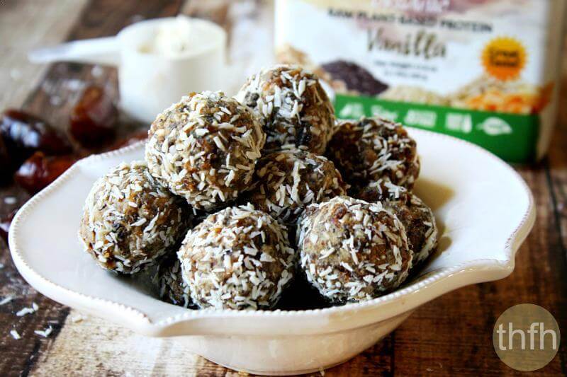 Raw Vegan Apricot and Date Protein Truffles with Sunwarrior Classic Plus | The Healthy Family and Home