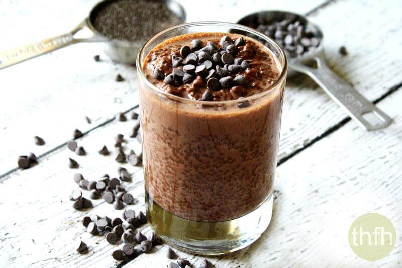 Vegan Chocolate Chip Chia Seed Pudding | The Healthy Family and Home