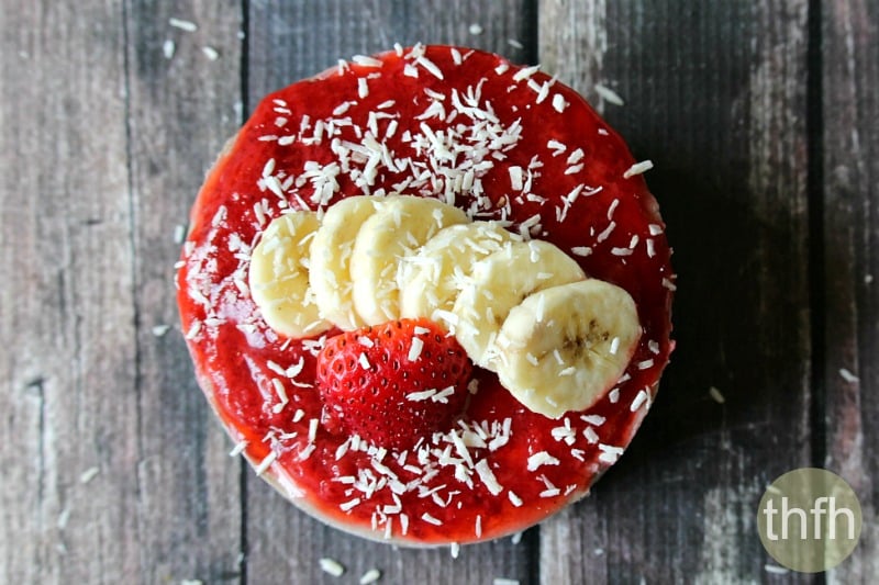 Raw Vegan Banana Strawberry Swirl Cheesecake |The Healthy Family and Home