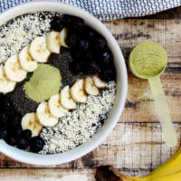 Pro Matcha Banana and Avocado Smoothie Bowl | The Healthy Family and Home