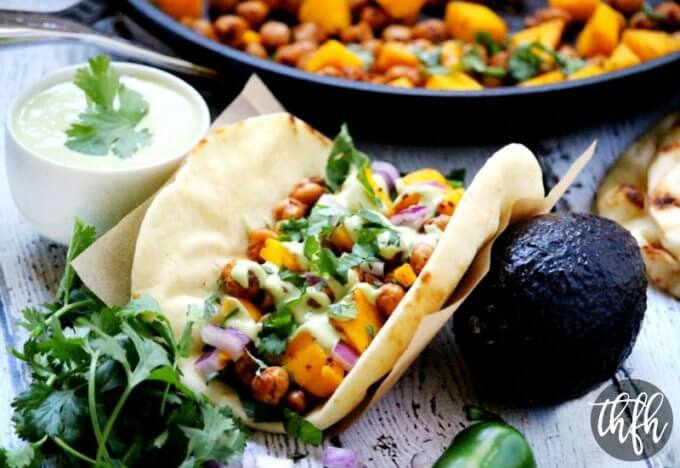 Vegan Spicy Chickpea and Mango Wraps | The Healthy Family and Home