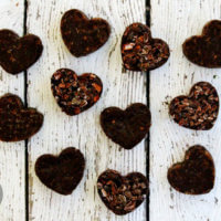 Raw Vegan Chocolate Fudge Caramel Hearts | The Healthy Family and Home