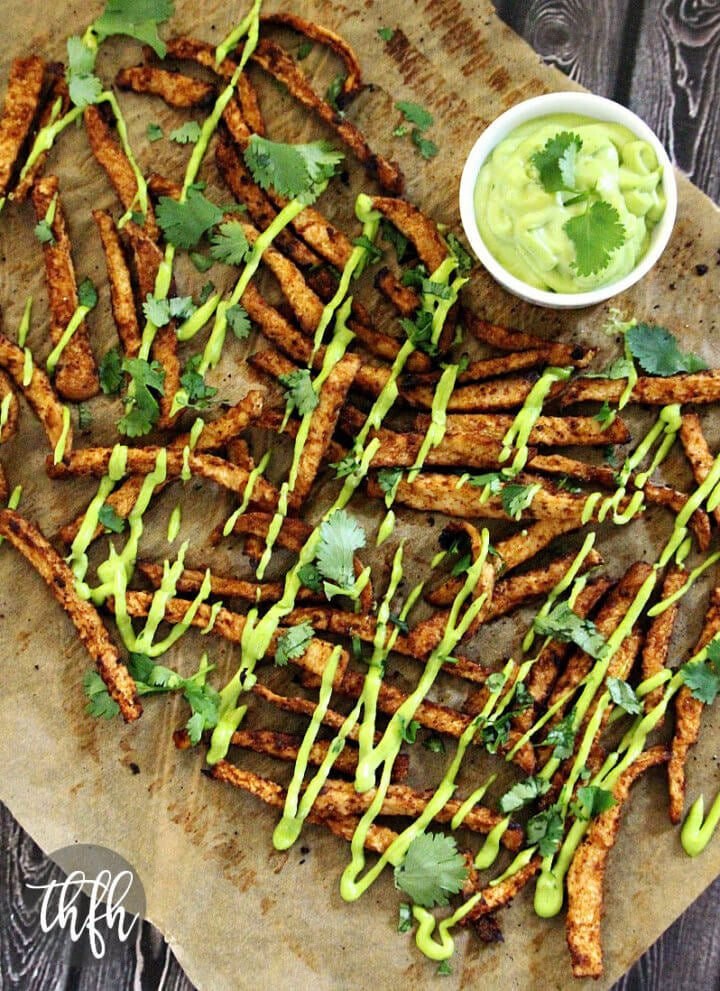Vegan Oven-Baked Chipotle Jicama Fries | The Healthy Family and Home