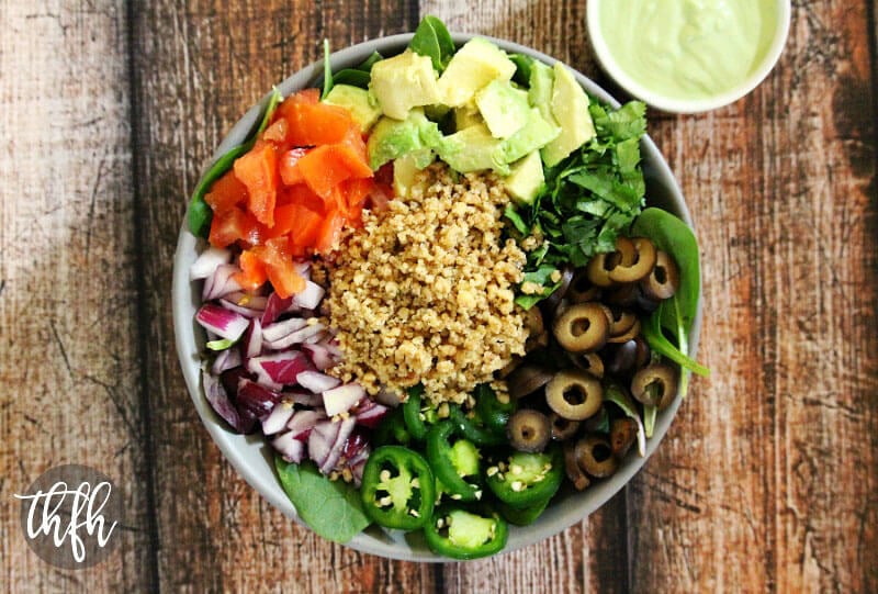 Vegan Taco Salad with Creamy Cilantro and Lime Dressing | The Healthy Family and Home