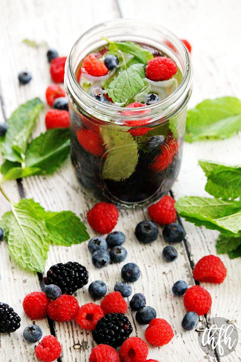Fresh Berry and Mint Spa Water | The Healthy Family and Home