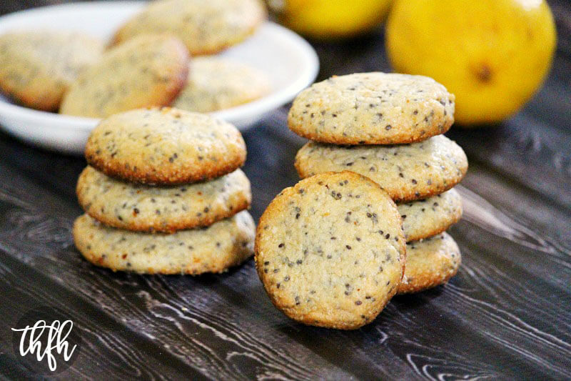 Flourless Gluten-Free Vegan Lemon Chia Seed Cookies | The Healthy Family and Home