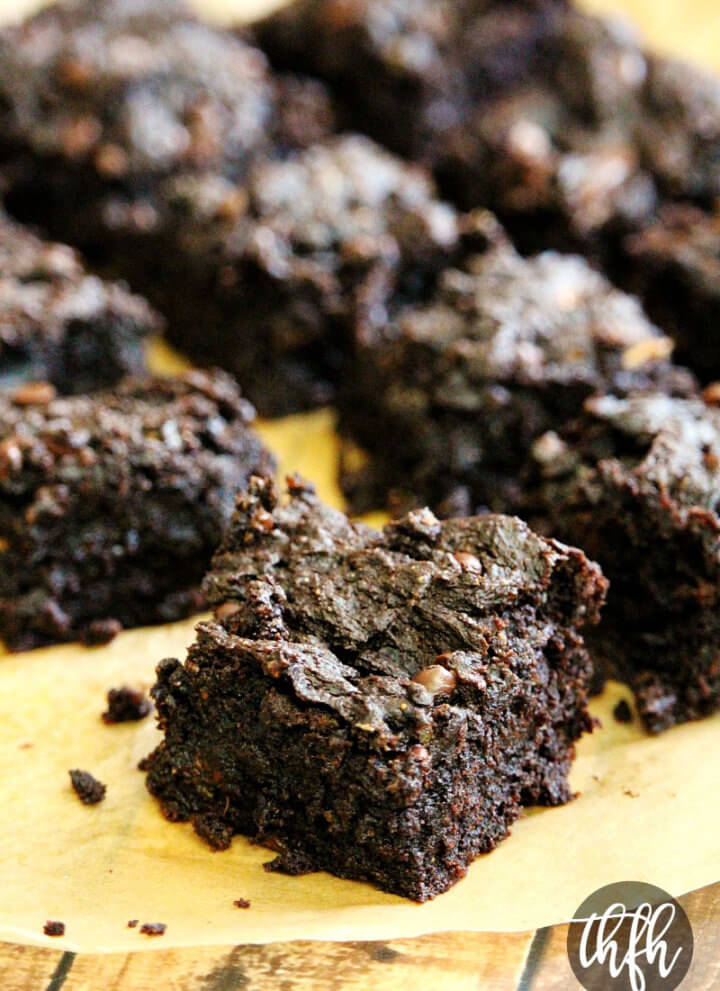 Vegan Flourless Double Chocolate Avocado Brownies | The Healthy Family and Home