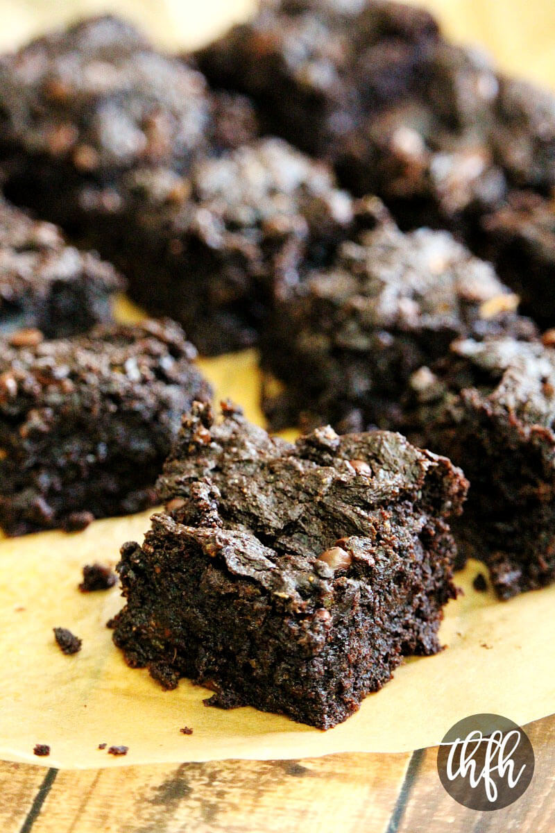 Vegan Flourless Double Chocolate Avocado Brownies | The Healthy Family and Home