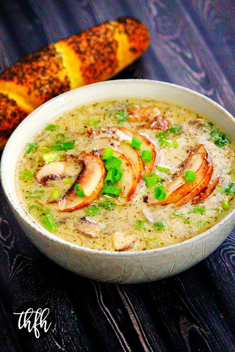 15 minute creamy mushroom blender soup (vegan paleo) - Luvele US