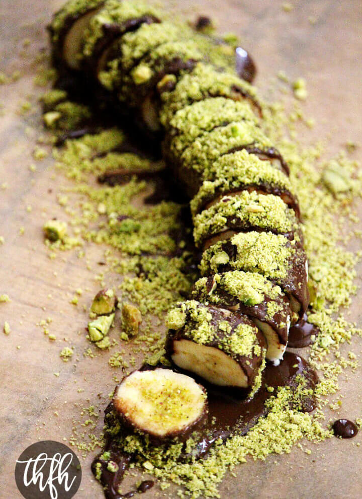 Vegan Chocolate Banana Sushi with Pistachios | The Healthy Family and Home